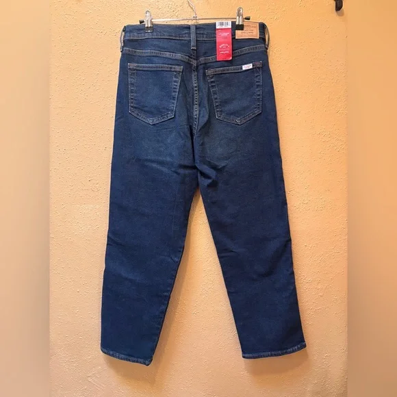 Levi Strauss Signature Vintage High Rise Straight Jeans Dark Wash 6 W28 NEW - Picture 4 of 7